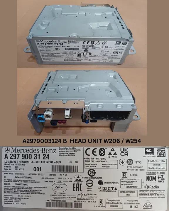 HEAD UNIT W206 / W254